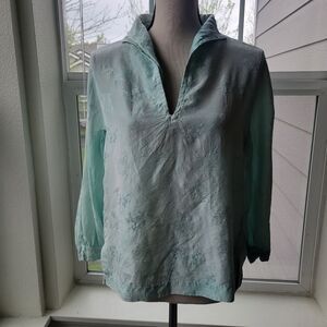 Teal Blouse Dynasty Made For I.Magnin & co | 12
